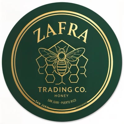 Zafra honey label
