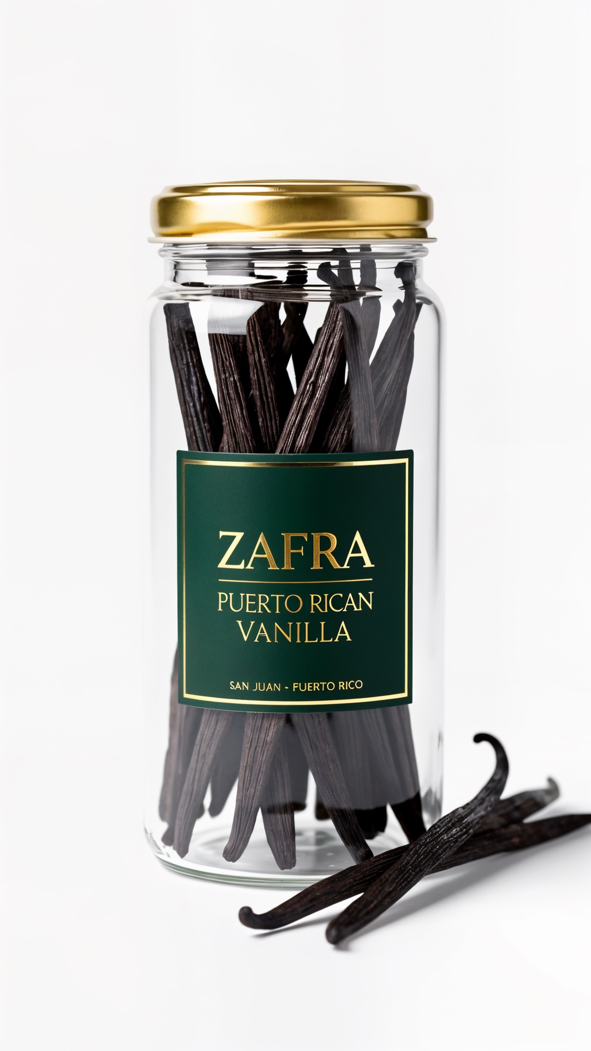 Zafra vanilla jar